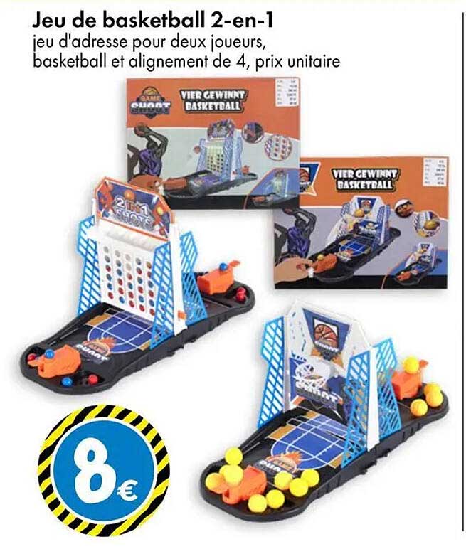 Jeu de basketball 2-en-1