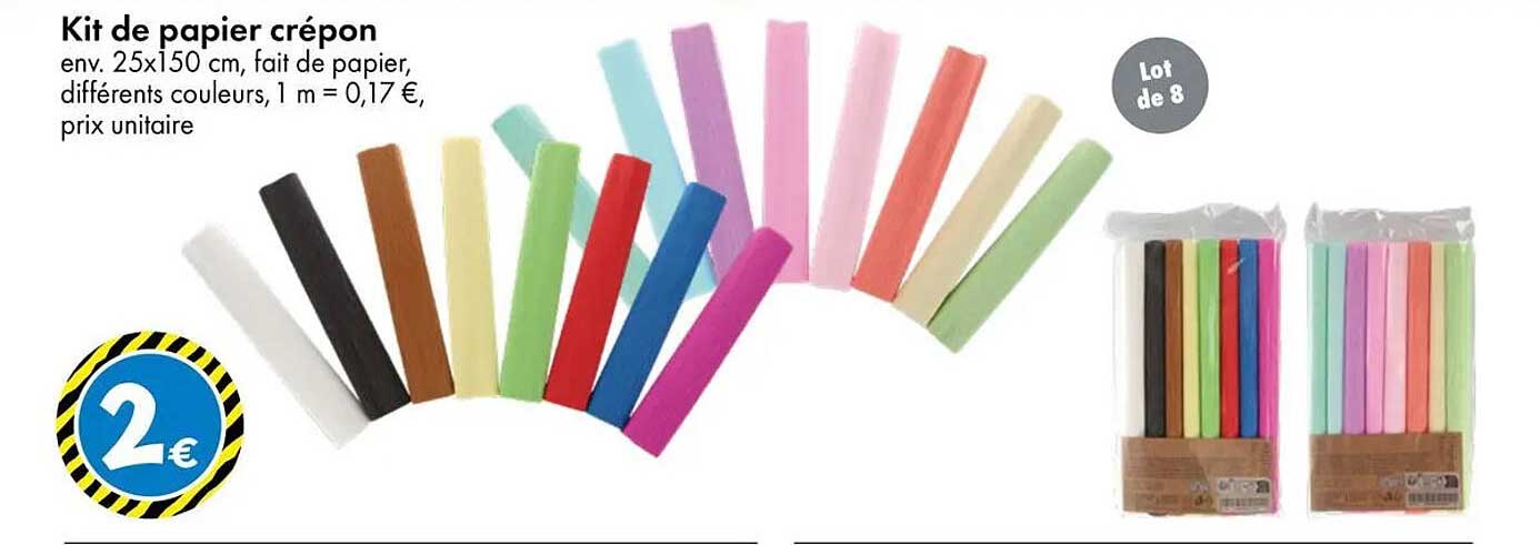Kit de papier crépon