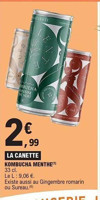 LA CANETTE KOMBUCHA MENTHE(1)