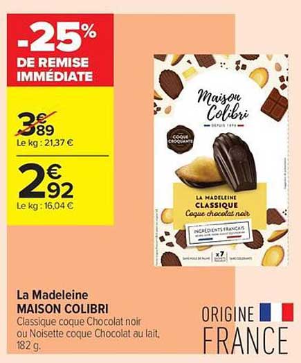 La Madeleine MAISON COLIBRI