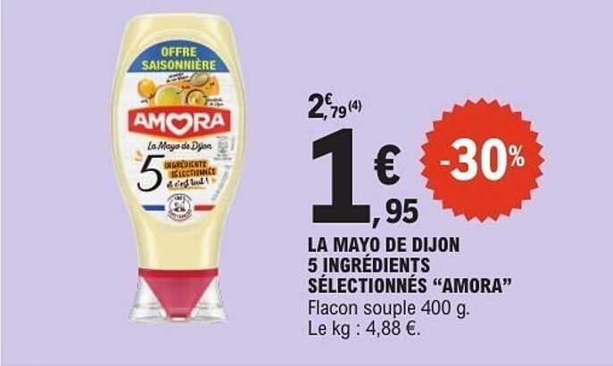 LA MAYO DE DIJON 5 INGRÉDIENTS SÉLECTIONNÉS “AMORA”