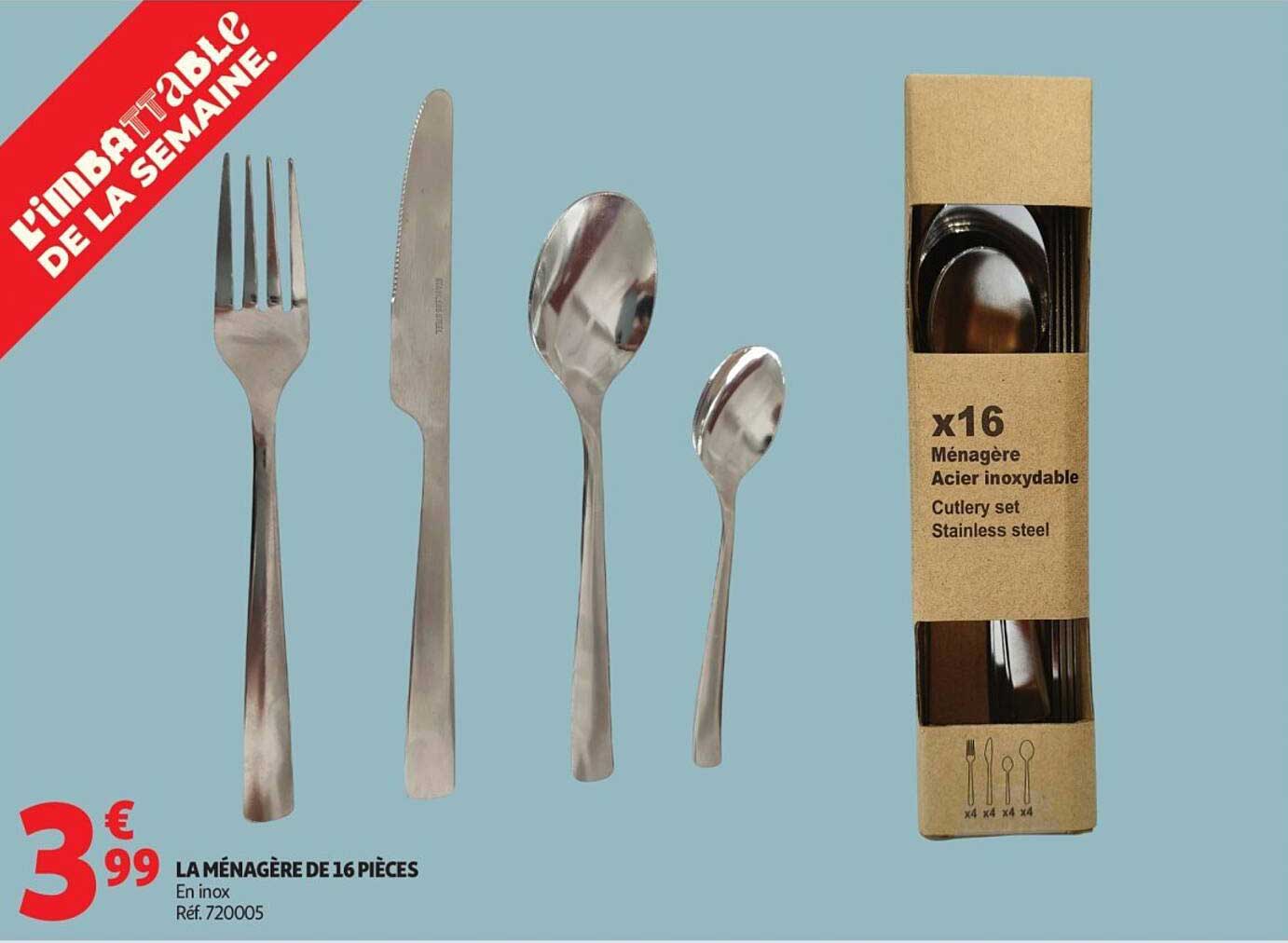 LA MÉNAGÈRE DE 16 PIÈCES