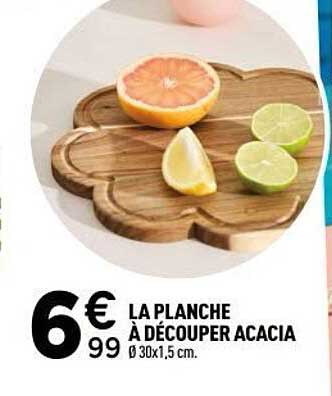 LA PLANCHE À DÉCOUPER ACACIA Ø 30x1,5 cm.