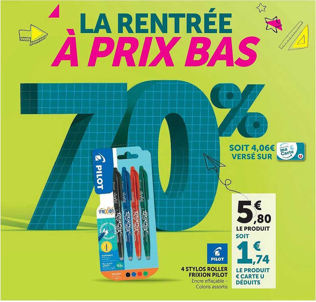 LA RENTRÉE À PRIX BAS