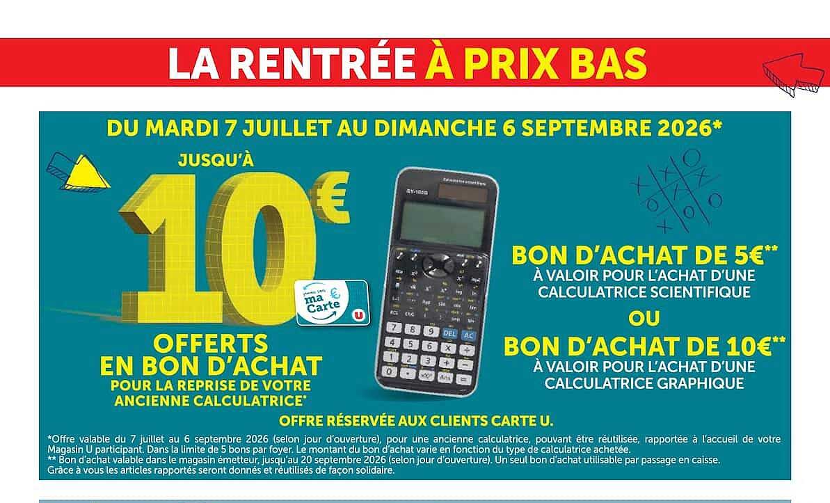 LA RENTRÉE À PRIX BAS