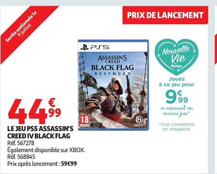 LE JEU PS5 ASSASSIN'S CREED IV BLACK FLAG
