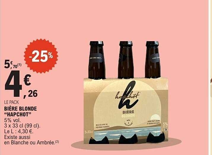 LE PACK BIÈRE BLONDE “HAPCHOT”
