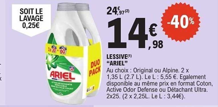 LESSIVE(1) “ARIEL”