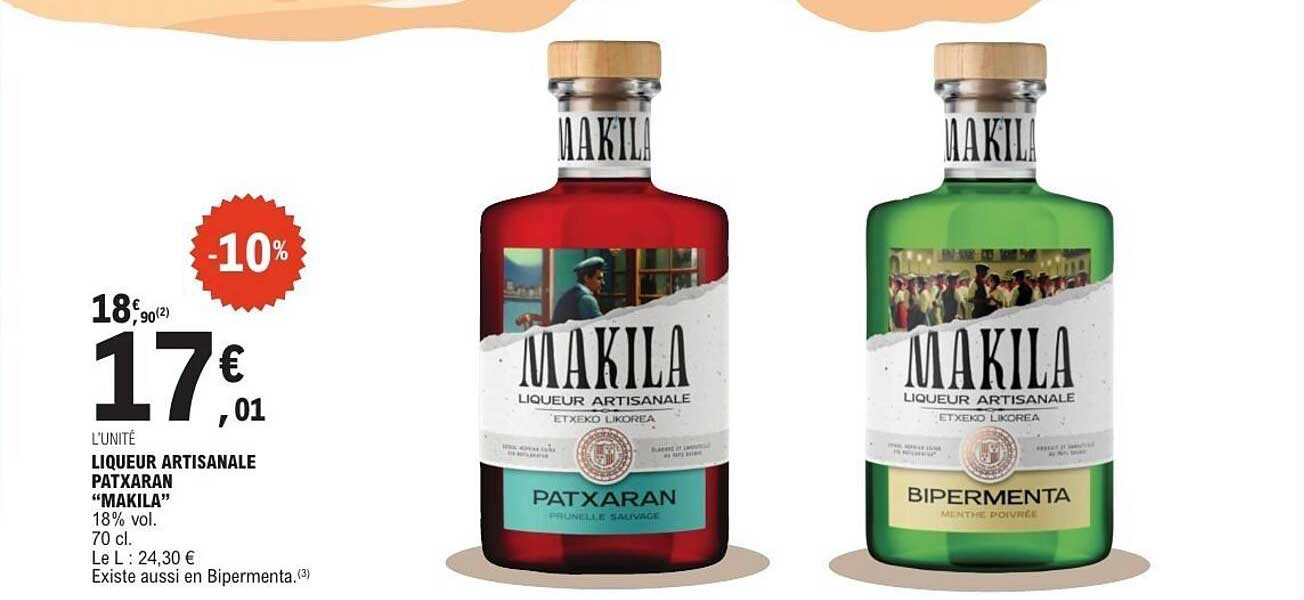LIQUEUR ARTISANALE PATXARAN “MAKILA”