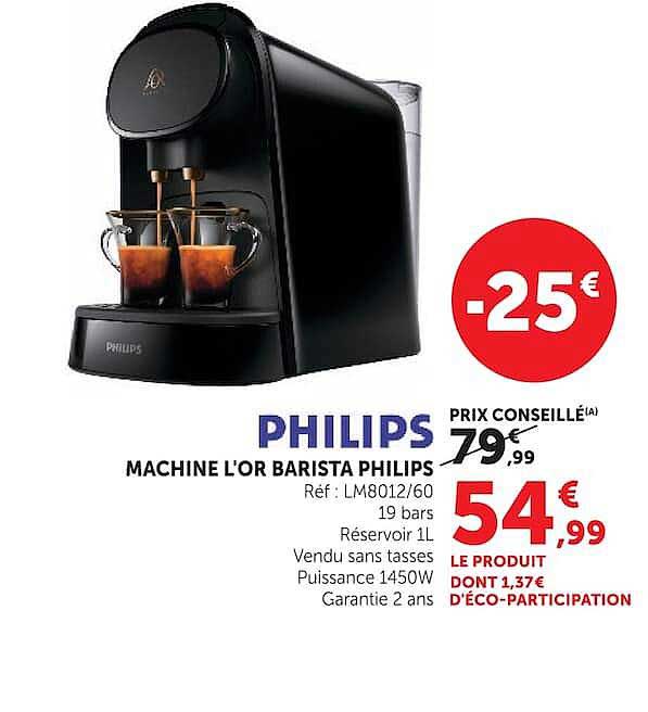 MACHINE L'OR BARISTA PHILIPS