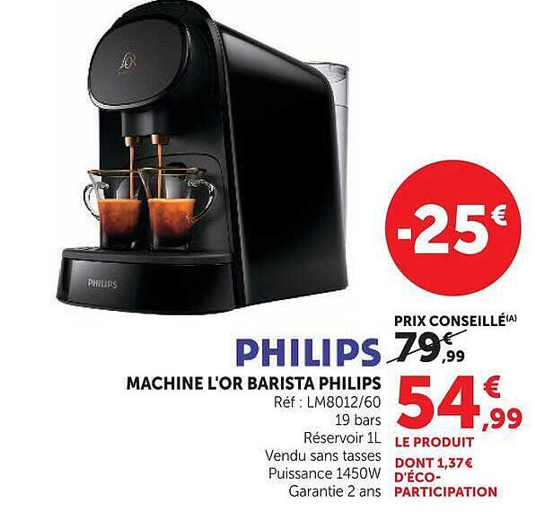MACHINE L'OR BARISTA PHILIPS