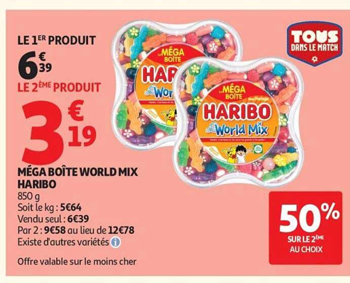 MÉGA BOÎTE WORLD MIX HARIBO