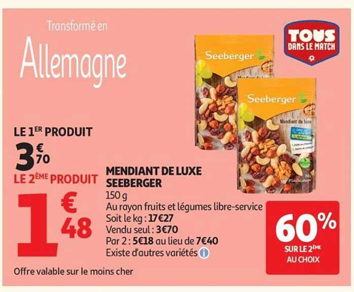 MENDIANT DE LUXE SEEBERGER