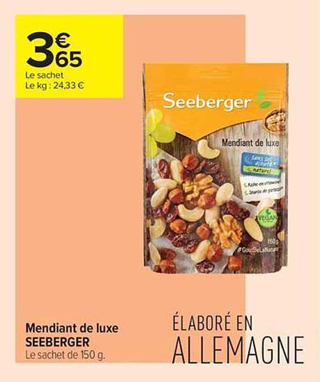 Mendiant de luxe SEEBERGER