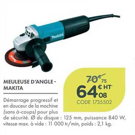 MEULEUSE D’ANGLE - MAKITA