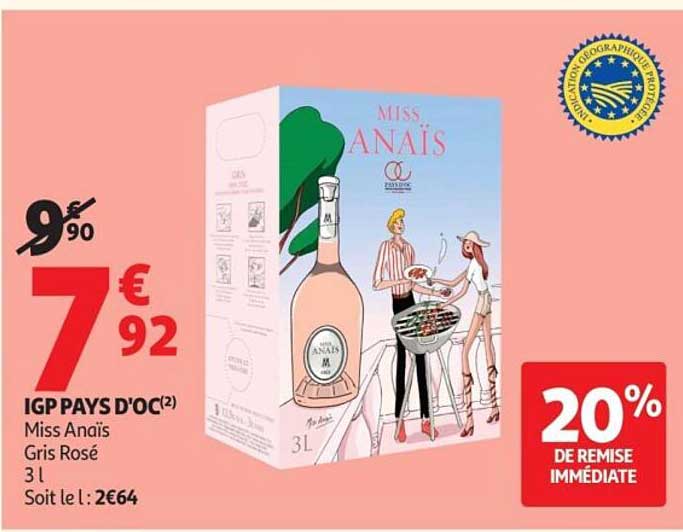 Miss Anaïs Gris Rosé 3 l