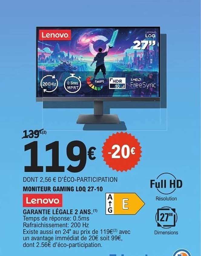 MONITEUR GAMING LOQ 27-10