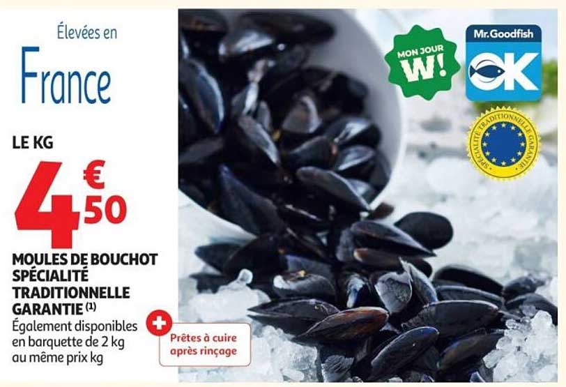 MOULES DE BOUCHOT SPÉCIALITÉ TRADITIONNELLE GARANTIE