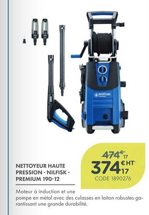 NETTOYEUR HAUTE PRESSION - NILFISK - PREMIUM 190-12