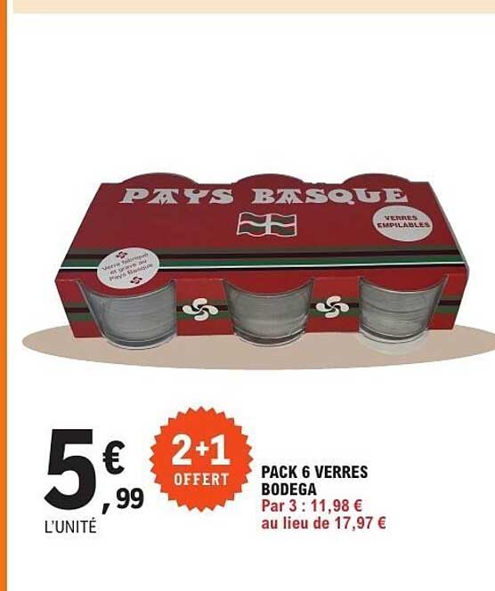 PACK 6 VERRES BODEGA