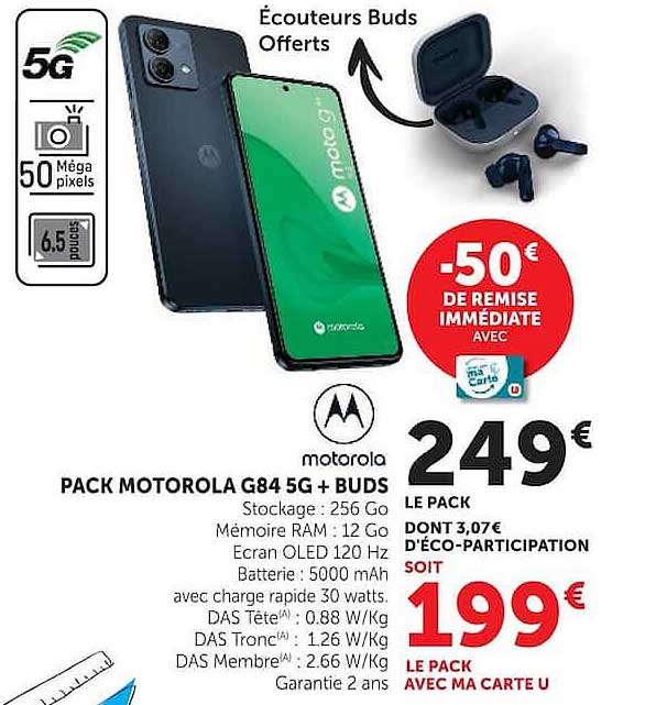 PACK MOTOROLA G84 5G + BUDS