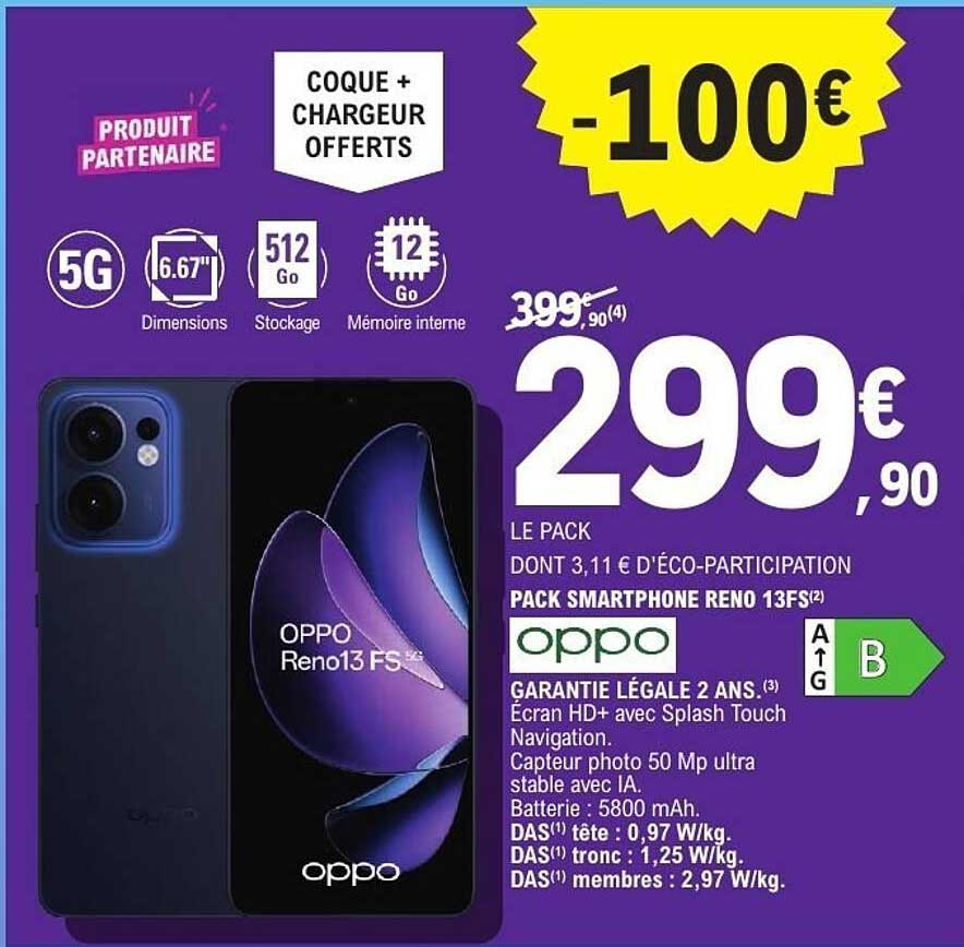 PACK SMARTPHONE RENO 13FS