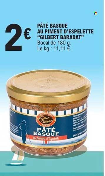 PÂTÉ BASQUE AU PIMENT D’ESPELETTE “GILBERT BARADAT”