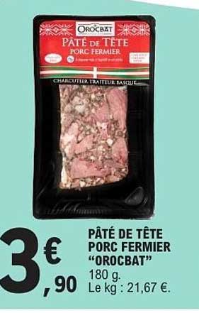 PÂTÉ DE TÊTE PORC FERMIER “OROCBAT”