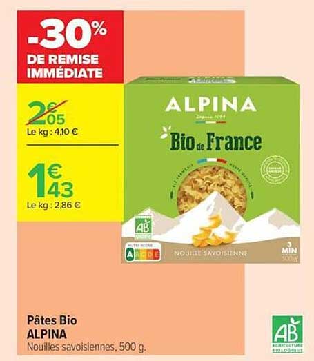 Pâtes Bio ALPINA