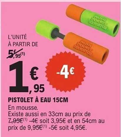 PISTOLET À EAU 15CM
