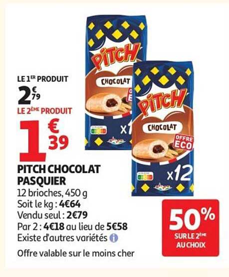 PITCH CHOCOLAT PASQUIER