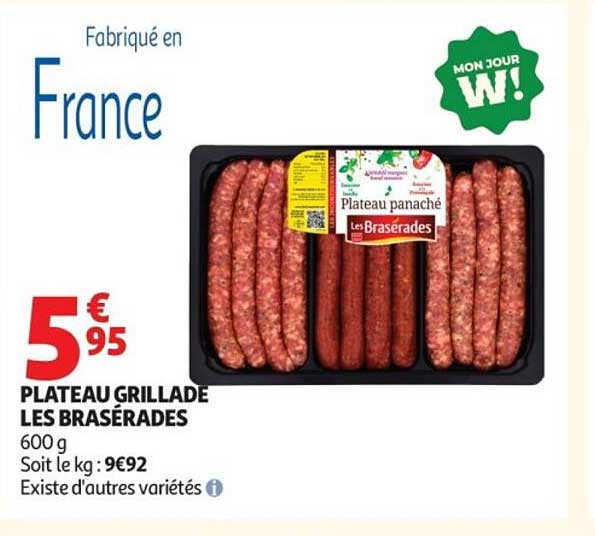 PLATEAU GRILLADÉ LES BRASÉRADES