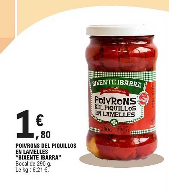POIVRONS DEL PIQUILLOS EN LAMELLES “BIXENTE IBARRA”