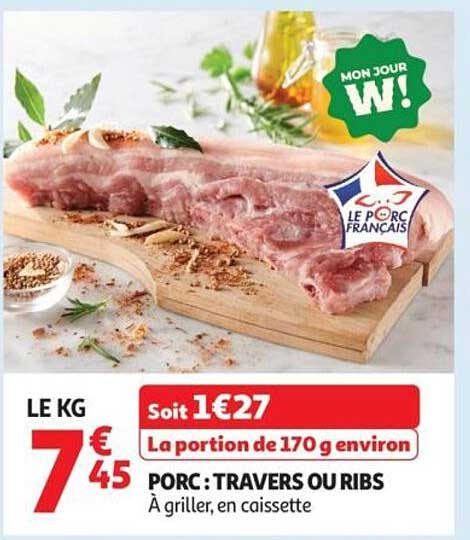 PORC : TRAVERS OU RIBS