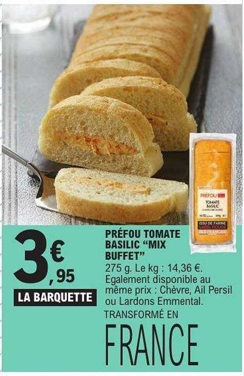 PRÉFOU TOMATE BASILIC “MIX BUFFET”
