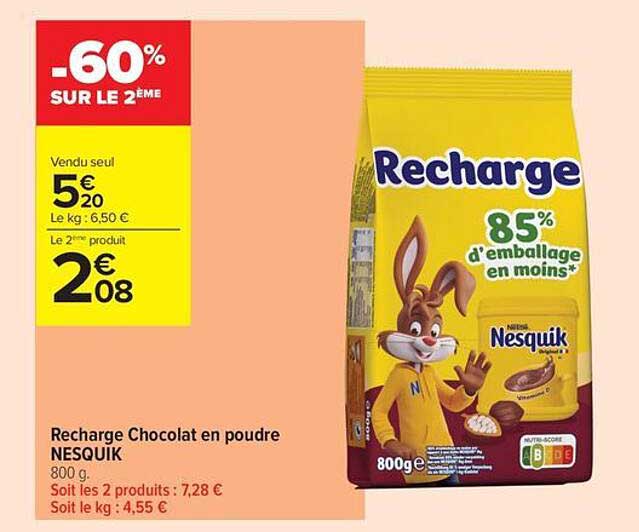 Recharge Chocolat en poudre NESQUIK