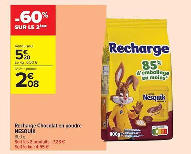 Recharge Chocolat en poudre NESQUIK