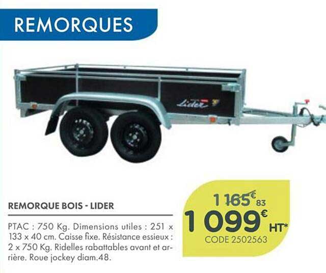 REMORQUE BOIS - LIDER