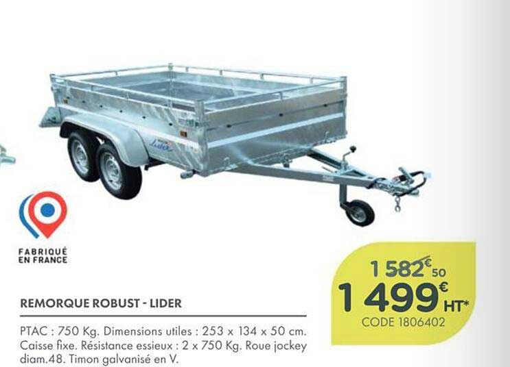 REMORQUE ROBUST - LIDER