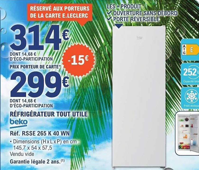 RÉSERVÉ AUX PORTEURS DE LA CARTE E.LECLERC