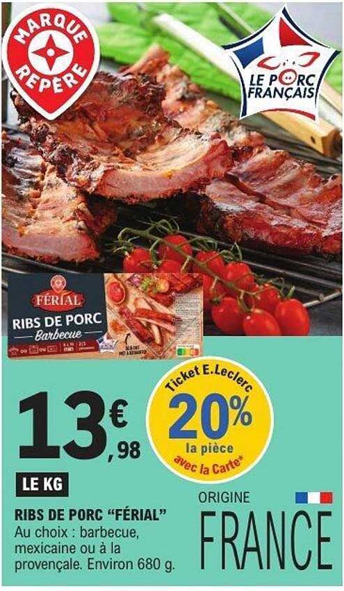 Ribs de porc “FÉRIAL”
