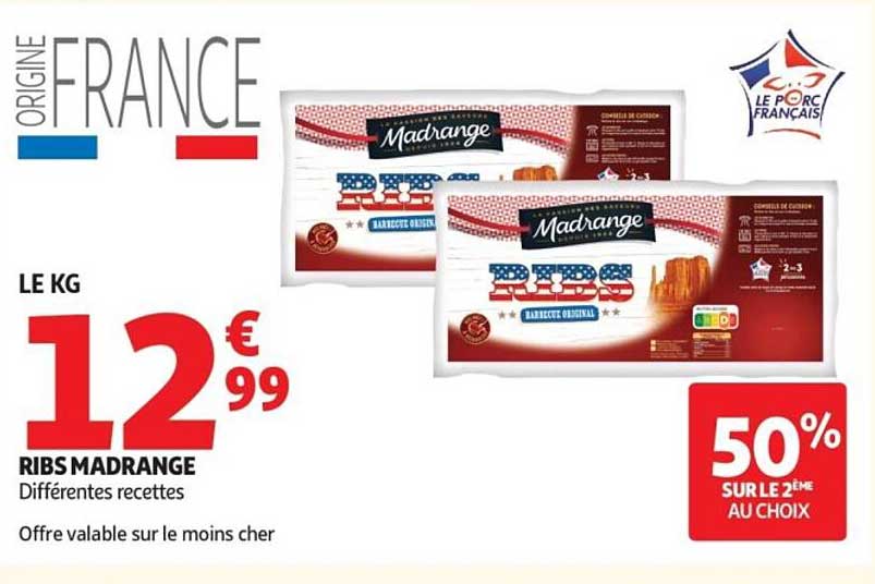 RIBS MADRANGE Différentes recettes