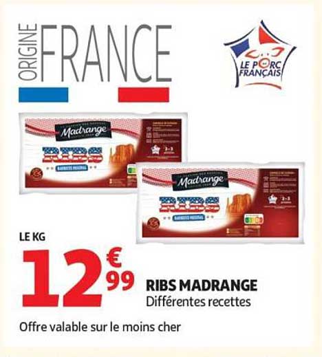 RIBS MADRANGE Différentes recettes