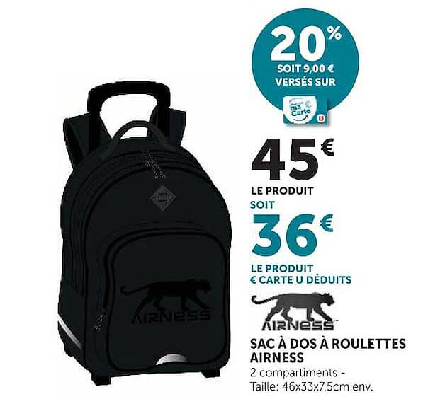 SAC À DOS À ROULETTES AIRNESS