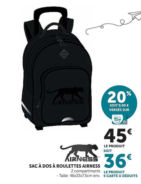 SAC À DOS À ROULETTES AIRNESS