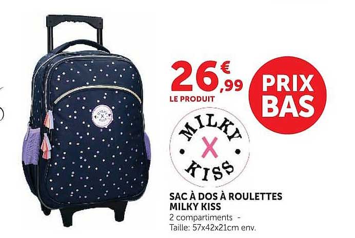SAC À DOS À ROULETTES MILKY KISS