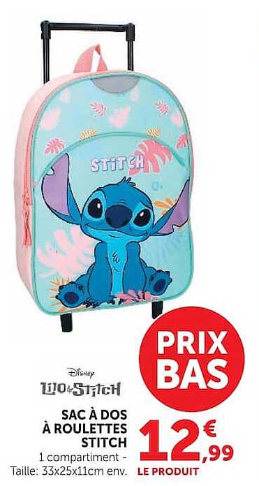 SAC À DOS À ROULETTES STITCH