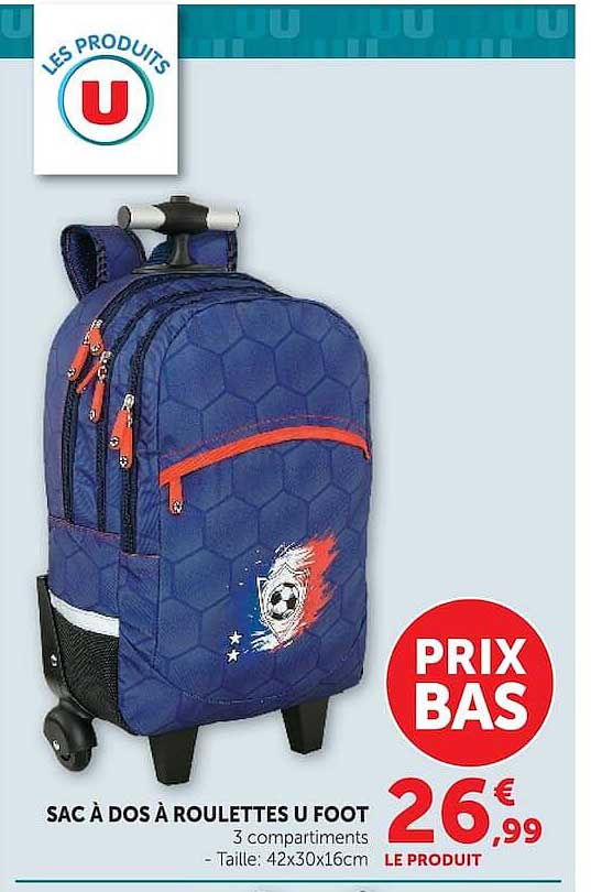 SAC À DOS À ROULETTES U FOOT
