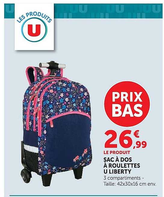 SAC À DOS À ROULETTES U LIBERTY