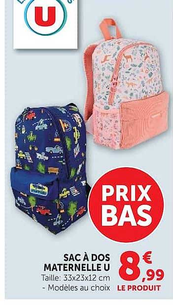 SAC A DOS MATERNELLE